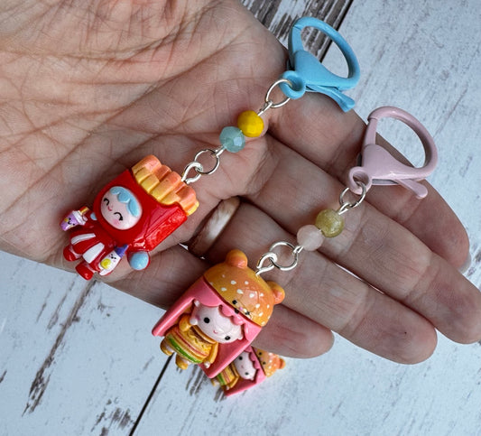 Kawaii Cosplay Girls Pair of Stitch Markers: Assorted Designs