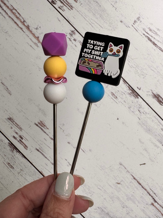 Cat Littler Box Get My Ish Together Pair of Amigurumi Sewing Sticks