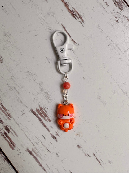 Cute Orange Dog Single Stitch Marker