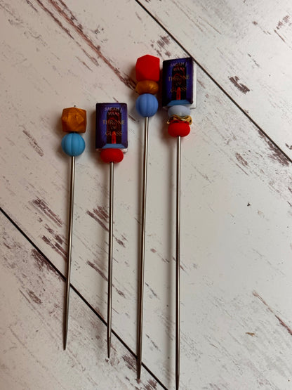 Pair of Throne Romantasy Fantasy Book Amigurumi Sewing Sticks