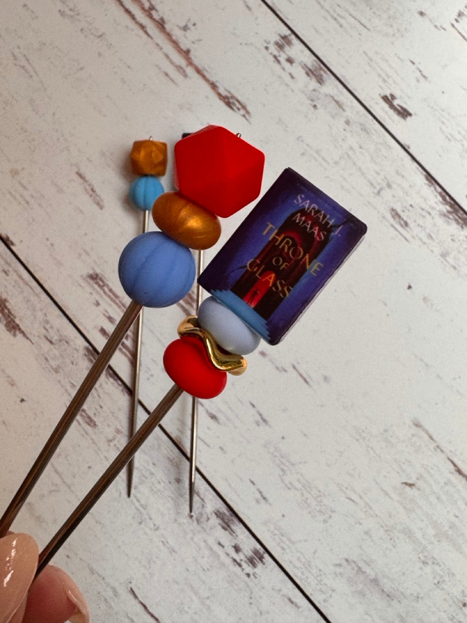 Pair of Throne Romantasy Fantasy Book Amigurumi Sewing Sticks