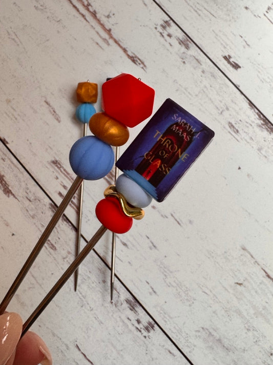 Pair of Throne Romantasy Fantasy Book Amigurumi Sewing Sticks