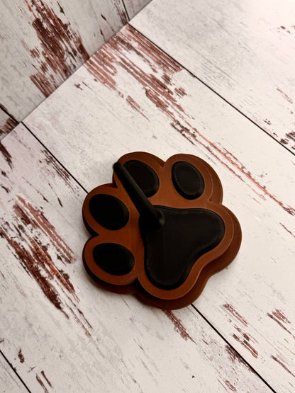 Brown Paw Print Yarn Spinner
