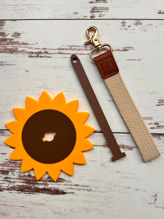 Sunflower: Portable Yarn Spinner with Carrying Pouch