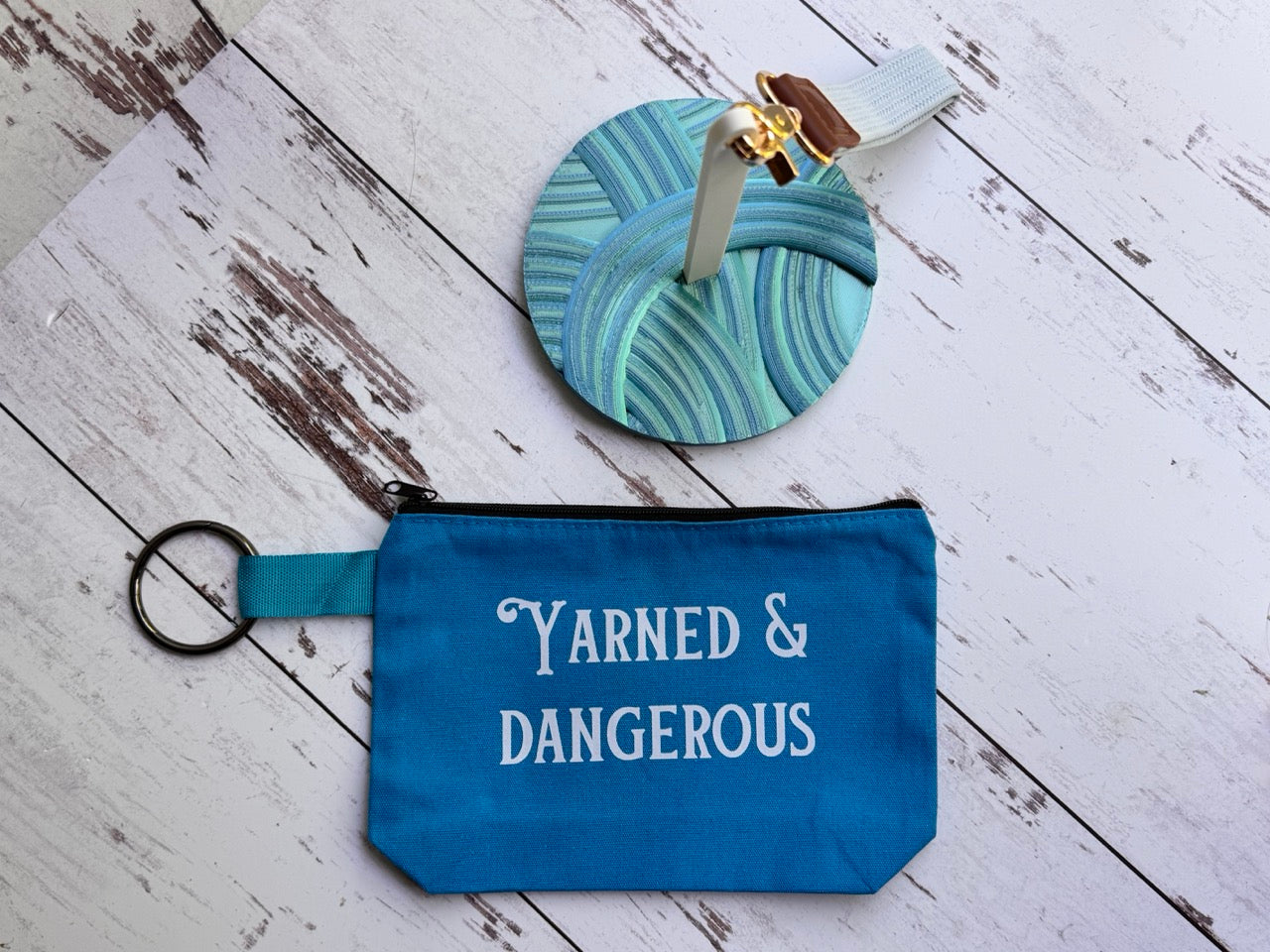 Yarn Ball: Portable Yarn Spinner with Carrying Pouch