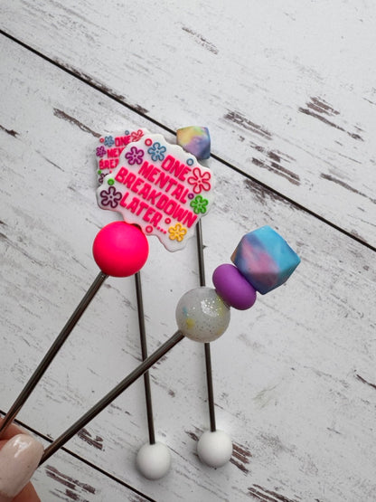 Silly One Mental Breakdown Later Pair of Amigurumi Sewing Sticks