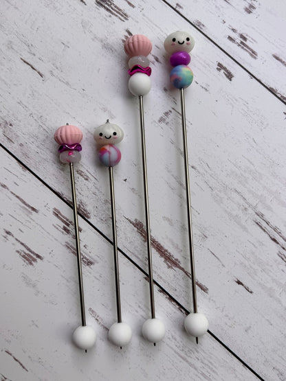 Cute Bao Dumpling Pair of Amigurumi Sewing Sticks