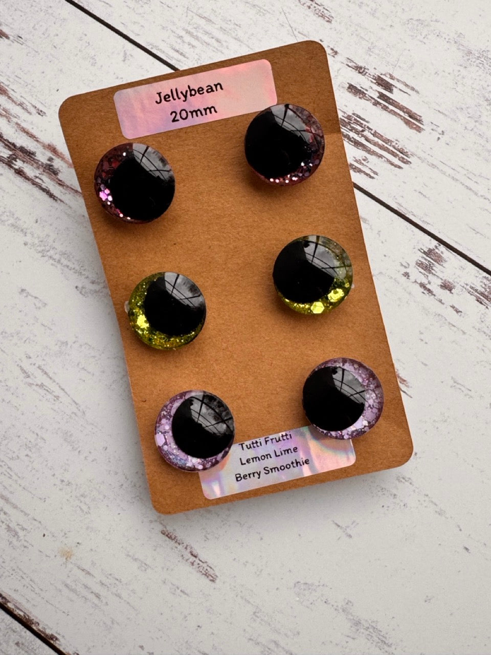 20mm Safety Eyes 3 Pack: Assorted Colors