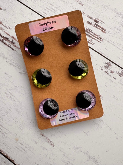 20mm Safety Eyes 3 Pack: Assorted Colors