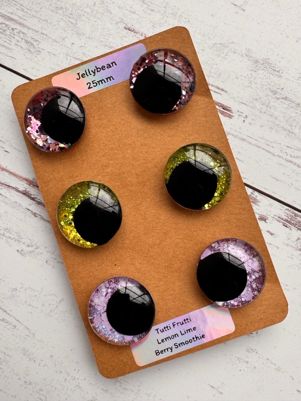 25mm Safety Eyes 3 Pack: Assorted Colors