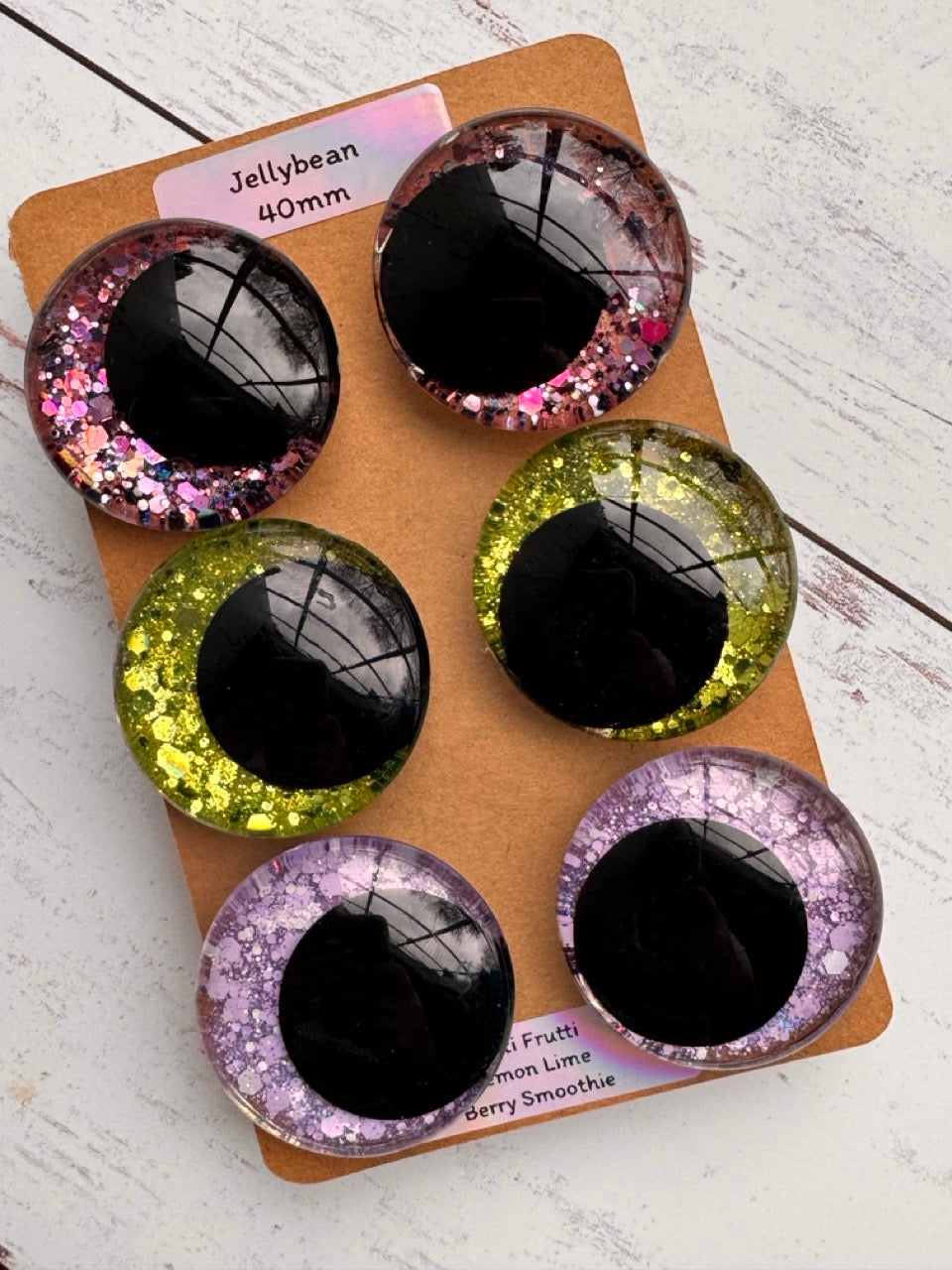 40mm Safety Eyes 3 Pack: Assorted Colors