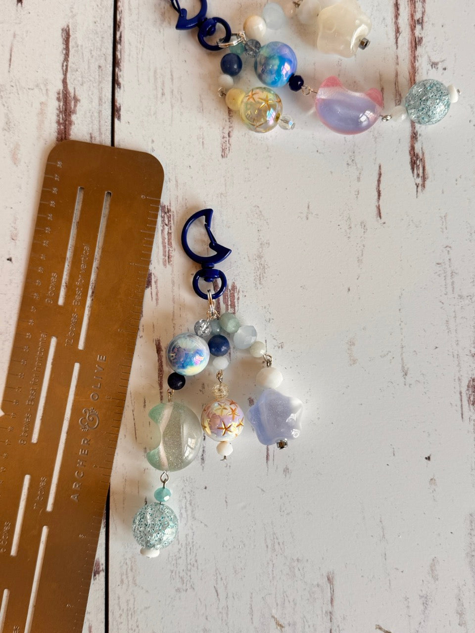 Moon Night Sky Bag Charm Bundle Keychain