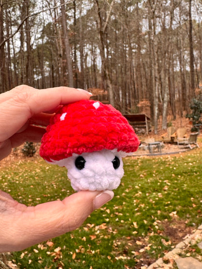 Crochet Plush Mushroom Fidget Pop