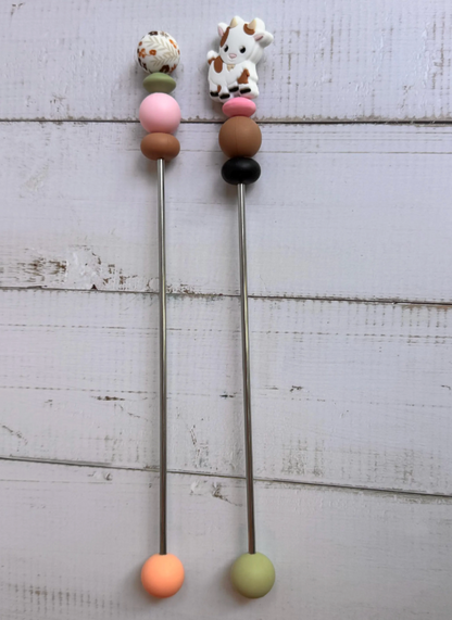 Goat Pair of Amigurumi Sewing Sticks