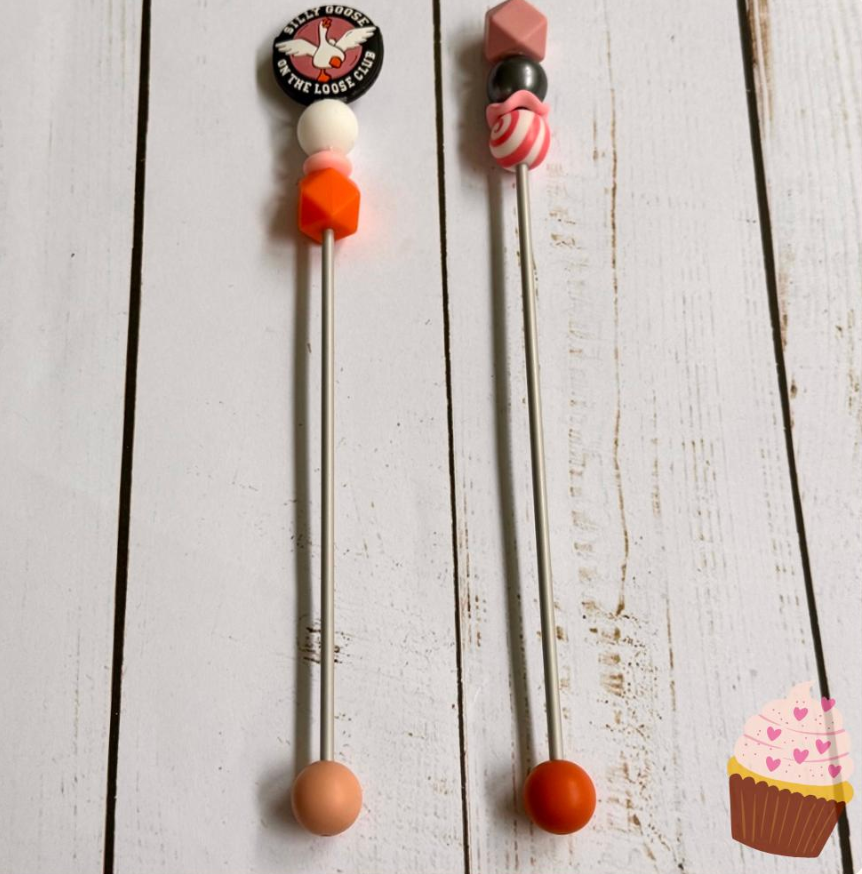 Silly Goose on the Loose Pair of Amigurumi Sewing Sticks
