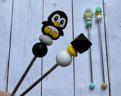 Black, Mint, OR Gray Penguin Amigurumi Sewing Sticks