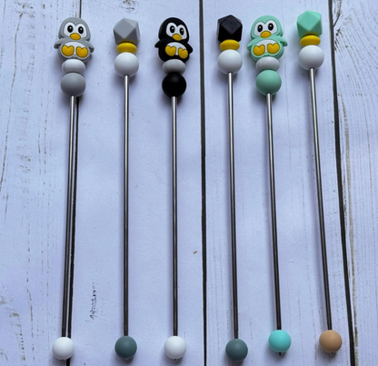 Black, Mint, OR Gray Penguin Amigurumi Sewing Sticks