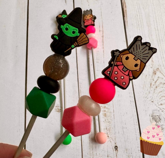 Pair of Witch Friends Amigurumi Sewing Sticks