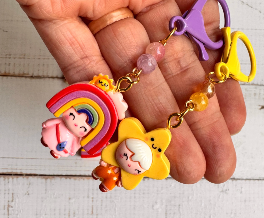 Kawaii Cosplay Girls Pair of Stitch Markers: Assorted Designs