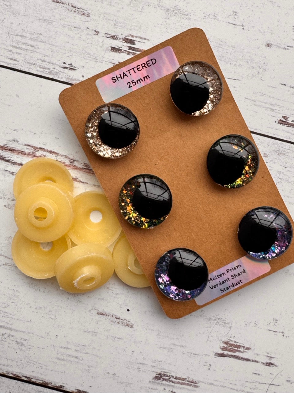 25mm Safety Eyes 3 Pack: Assorted Colors