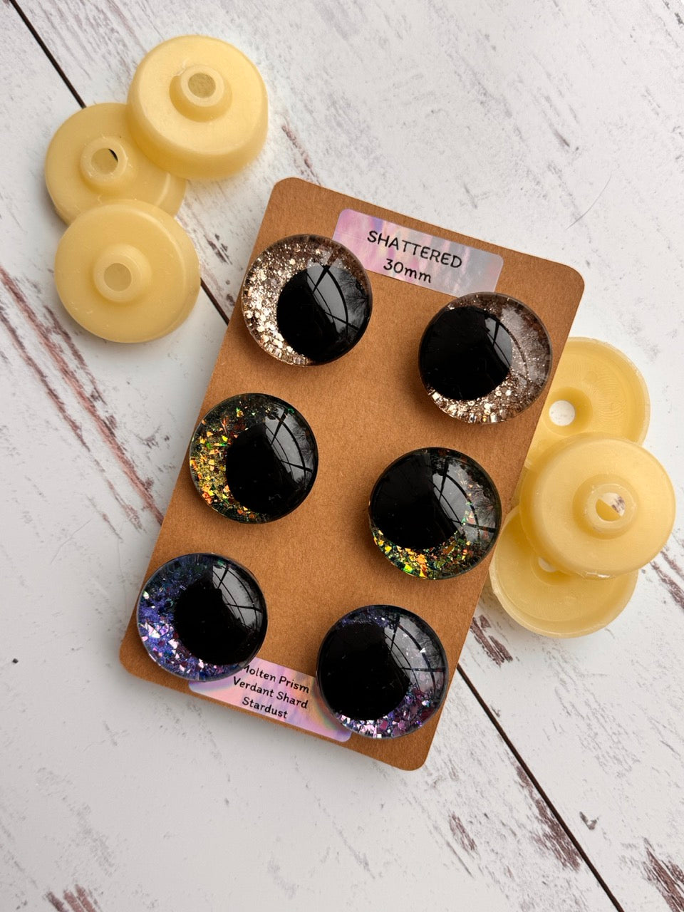 30mm Safety Eyes 3 Pack: Assorted Colors