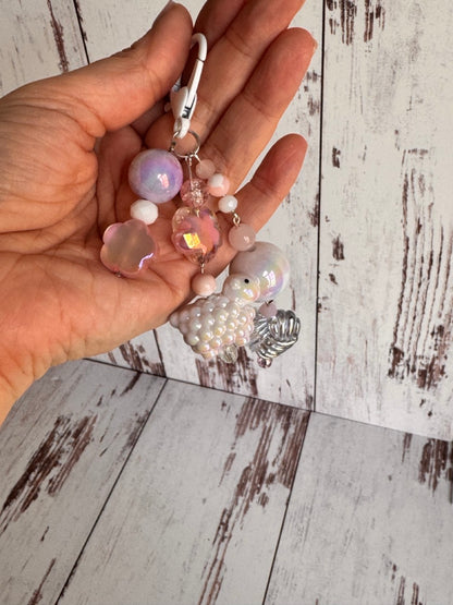 Sheep and Yarn Themed Bag Charm Bundle Keychain