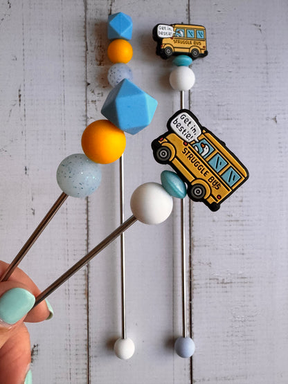 Goose Driving Struggle Bus Amigurumi Sewing Sticks