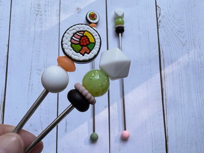 Sushi Pair of Amigurumi Sewing Sticks