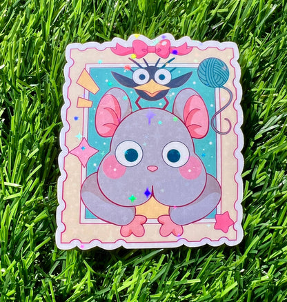 Studio Stamp Sticker Mouse/Bird