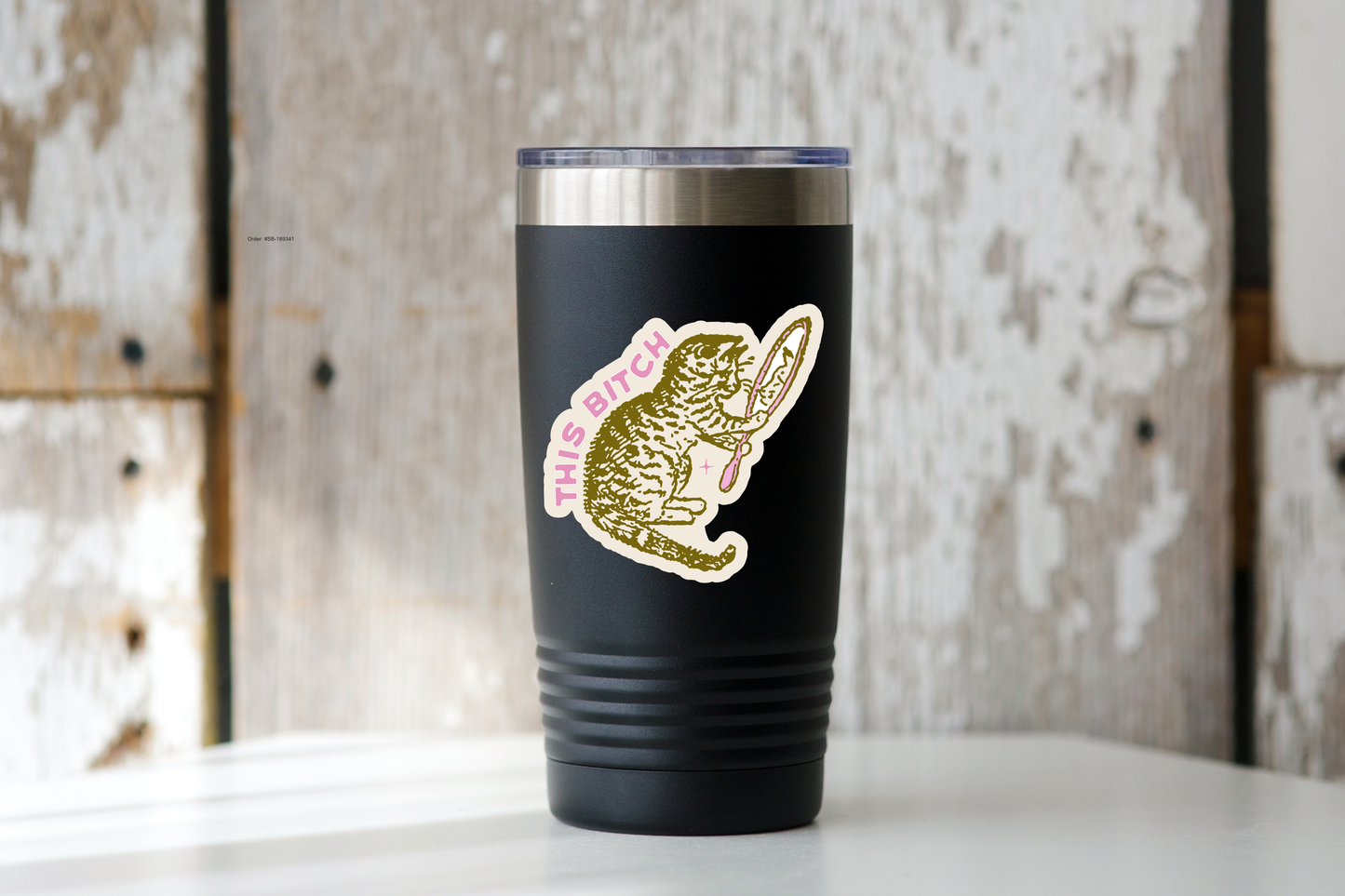 This Bitch Sticker - cat, kitten, funny