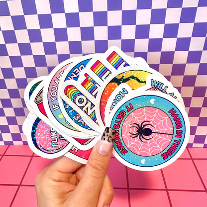 Leave Me Alone to Make Silly Little Things Waterproof Vinyl Sticker