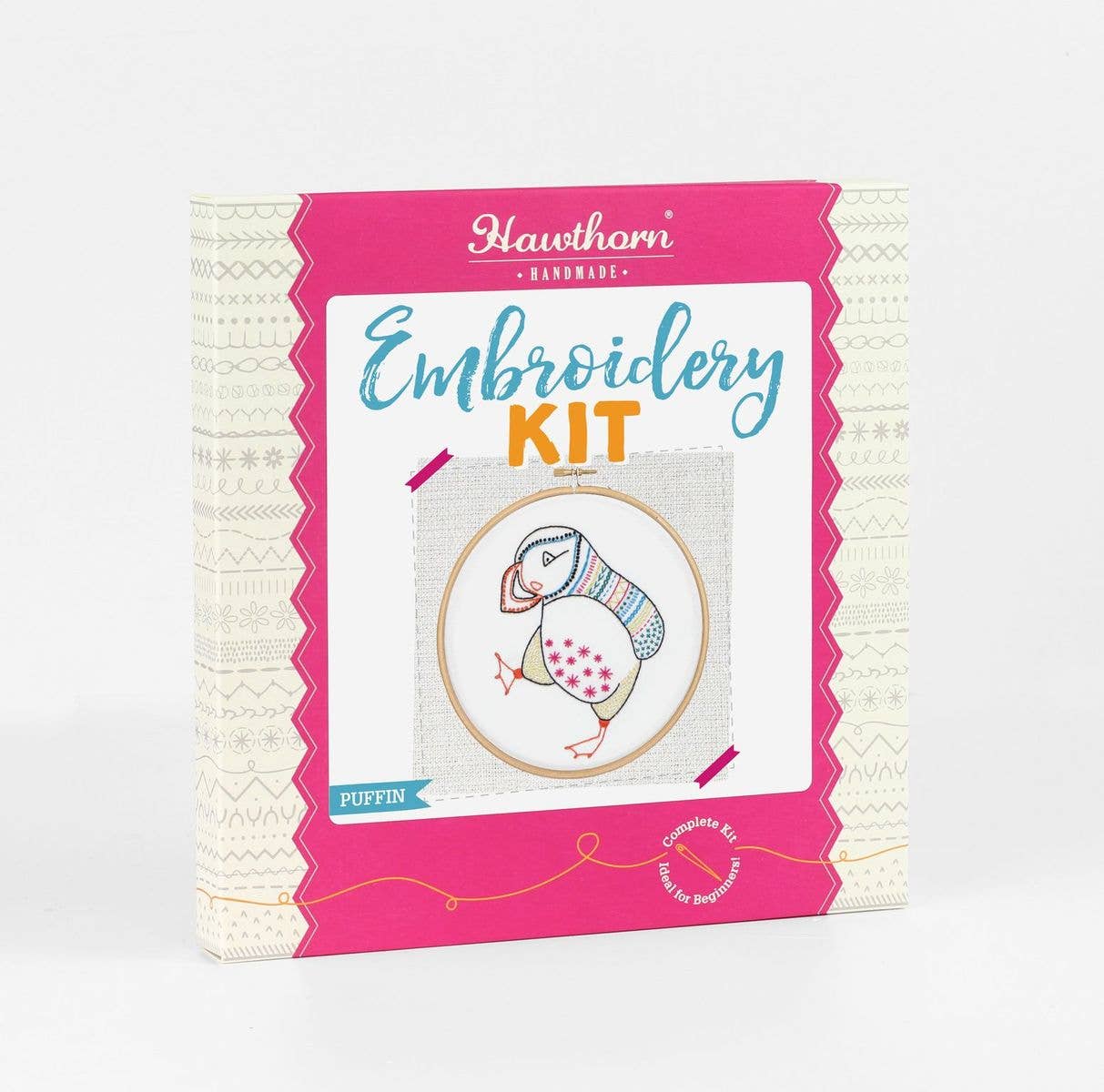 Puffin Embroidery Kit | Complete Craft Kit for Beginners