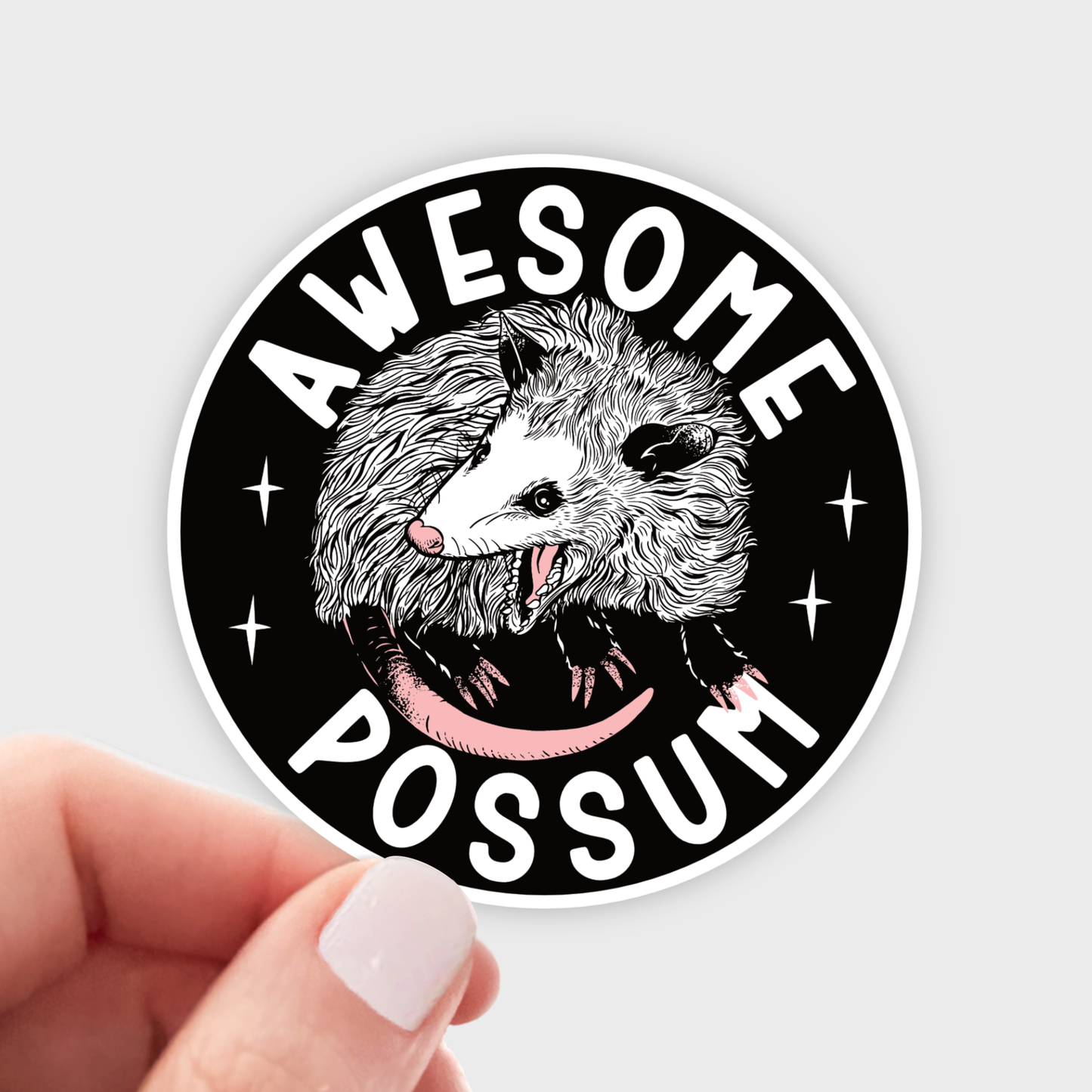 Awesome Possum Sticker - cute, trash panda, animal, funny