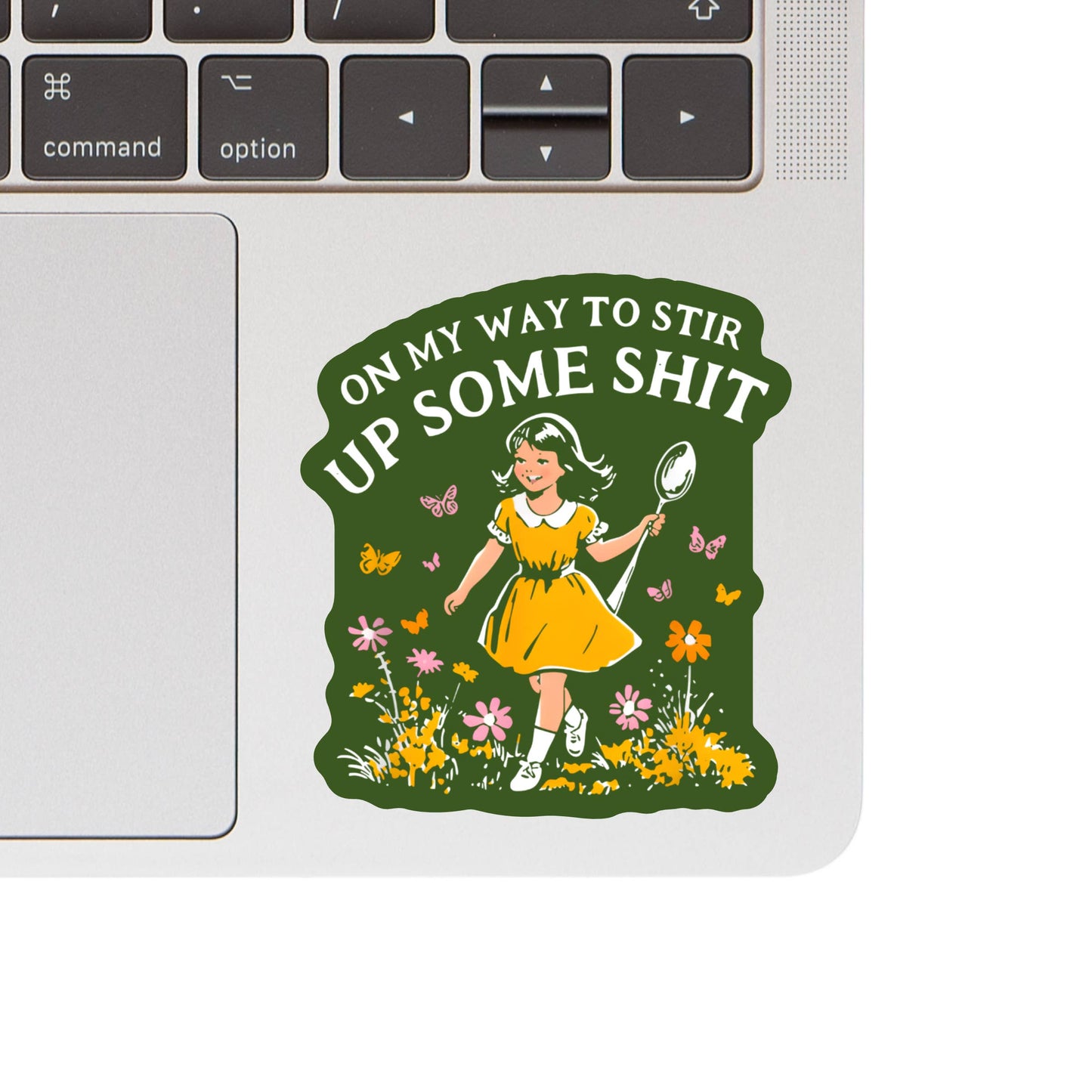 On my way to stir up... Vinyl Sticker