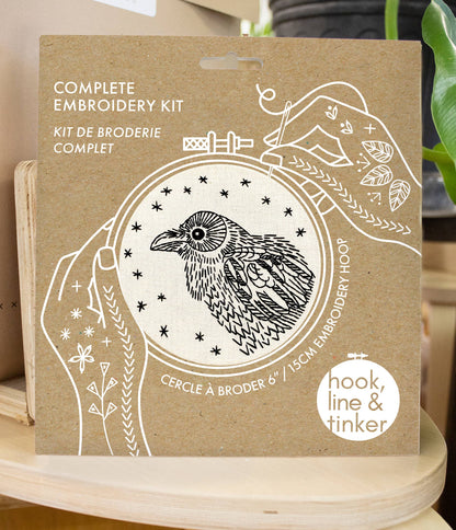 Raven Complete Embroidery Kit