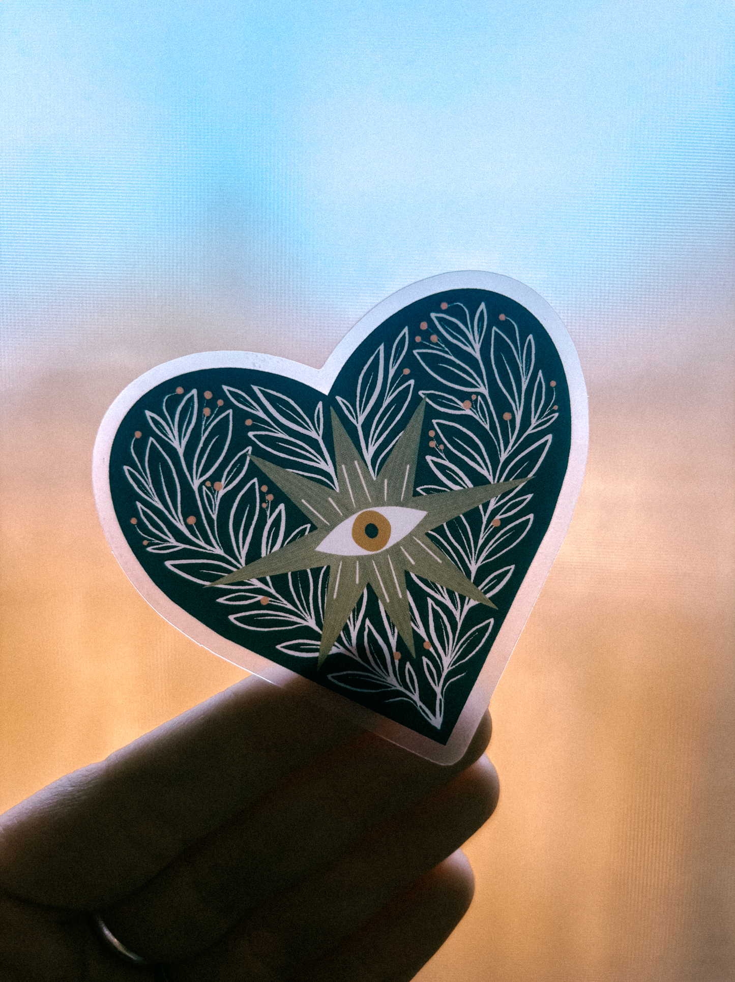 Evil Heart Vinyl Sticker