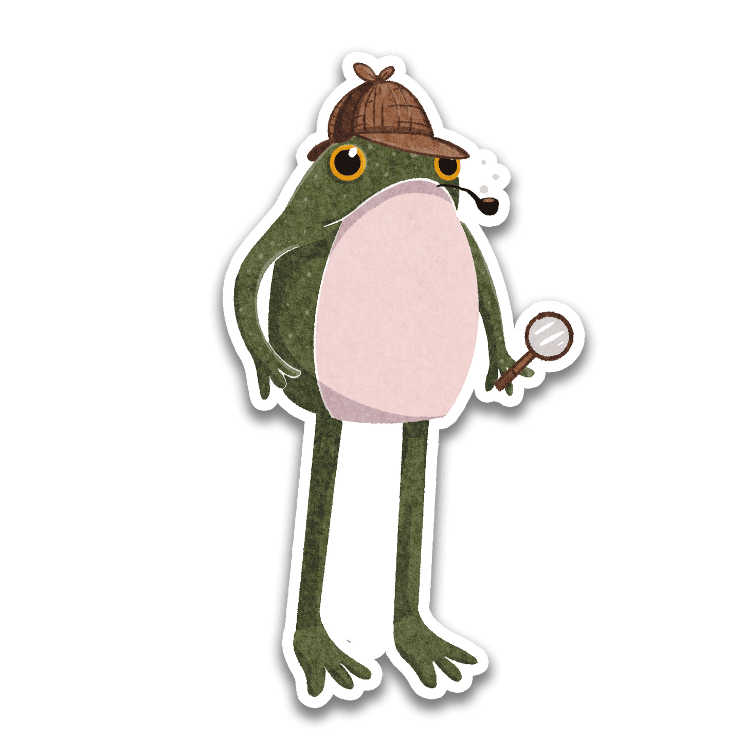 Detective Frogson Frog Sticker