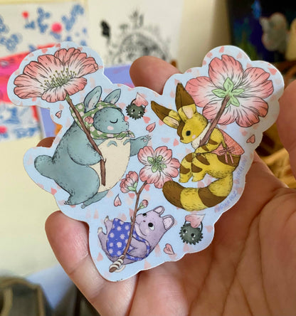ART Cherry Blossom Friends Sticker