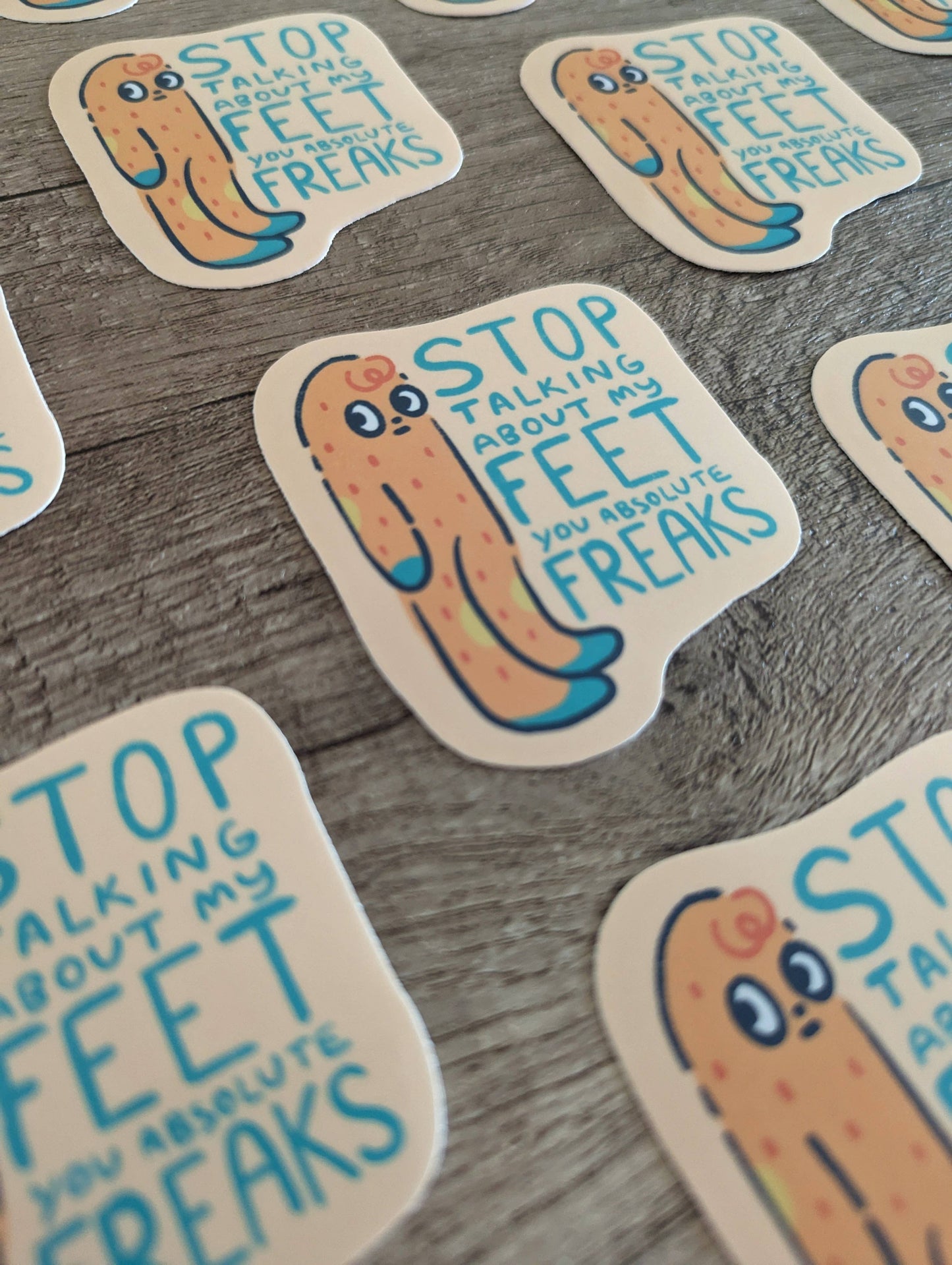 My Feet - Cute Cryptid Sasquatch Bigfoot Vinyl Sticker